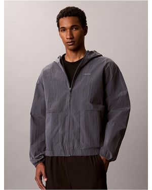 Calvin Klein Calvin Klein Nylon Woven Jacket - Gray