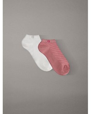 Calvin Klein 2Er-Pack Sneaker-Socken Aus Weicher Struktur - Grau