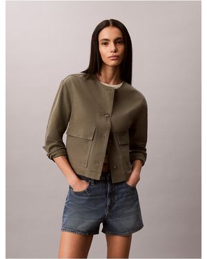 Calvin Klein Jeans Canvas Jacket - Brown