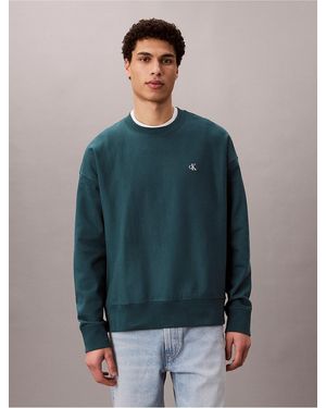 Calvin Klein Calvin Klein Premium Terry Relaxed Sweatshirt - Blue