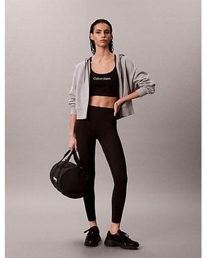 Calvin Klein Sport Secure Sculpt Performance Gym Leggings - Natural