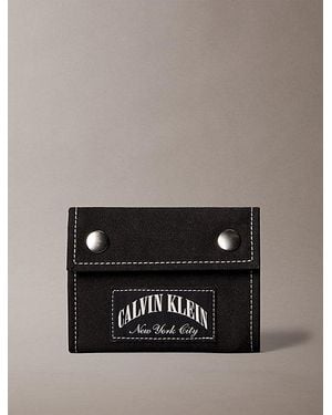 Calvin Klein Heritage Crest Trifold Wallet - Black