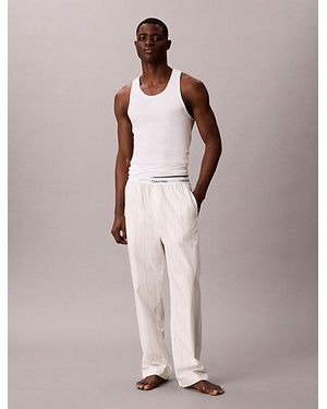 Calvin Klein Pyjama Trousers Cotton Poplin - Pink