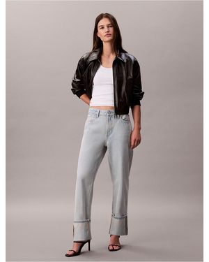 Calvin Klein Calvin Klein Wide Cuff Relaxed Jeans - Gray