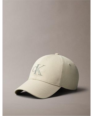 Calvin Klein Embroidered Monologo Baseball Cap - Natural
