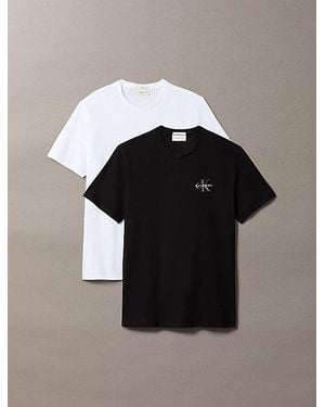Calvin Klein Jeans 2 Pack Monogram T-Shirts - Black
