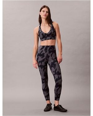 Calvin Klein Calvin Klein Soft Sport Abstract Print 7/8 Leggings - Multicolor