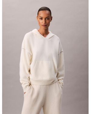 Calvin Klein Sweat À Capuche D'Intérieur - Neutre
