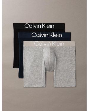 Calvin Klein 3 Pack Boxer Briefs Ultra Soft Cotton Lyocell - Multicolour