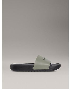 Calvin Klein Logo-Slippers - Grau