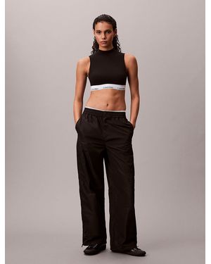 Calvin Klein Tech Relaxed Trousers - Black
