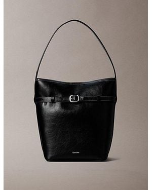 Calvin Klein Bolso saco para portátil con hebilla - Negro