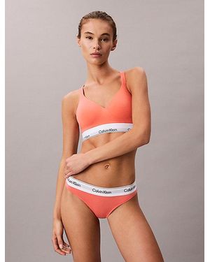 Calvin Klein Thong Icon Cotton Modal - Red