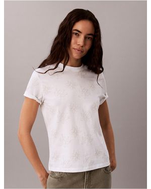 Calvin Klein Calvin Klein Allover Floral Tee - White