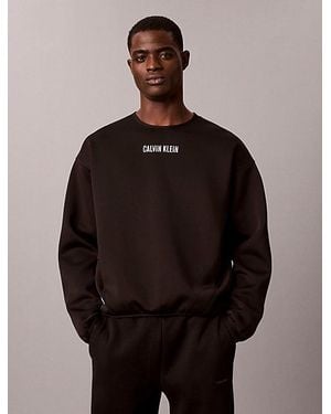 Calvin Klein Sport Quick Dry Performance Pocket Sweatshirt - Black