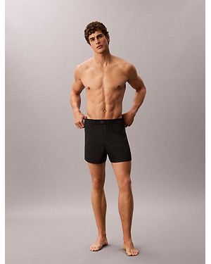 Calvin Klein Satin Pyjama Shorts Ck Satin - Natural