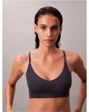 Calvin Klein Invisibles Lightly Lined Triangle Bra - Blue