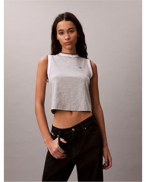 Calvin Klein Sporty Ringer Tank Top - Multicolor