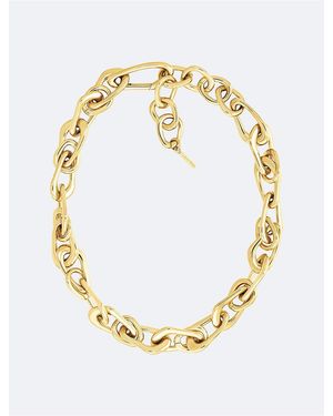 Calvin Klein Organic Chain Link Necklace - Metallic