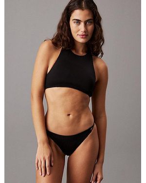 Calvin Klein Partes de abajo del bikini - CK Split Elastic - Marrón