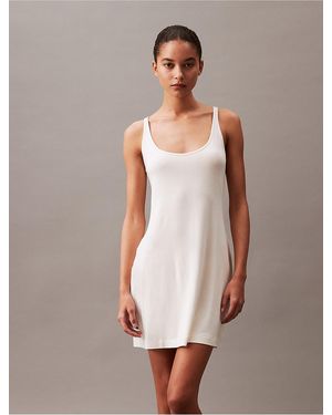 Calvin Klein Ultra-Light Lounge Chemise - White