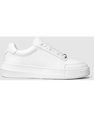 Calvin Klein Leather Chunky Trainers - White