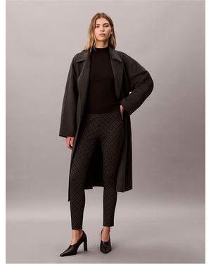 Calvin Klein Ponte Skinny Fit Pants - Black