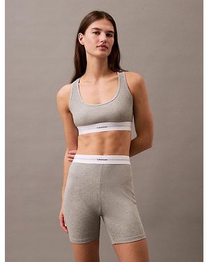 Calvin Klein Bralette Cotton Modal Rib - Brown