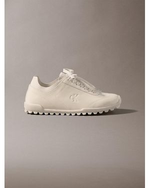 Calvin Klein Shiny Organza Runner Trainers - Grey