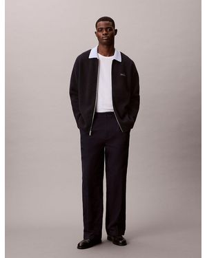 Calvin Klein Pantaloni Chino Dritti Anni '90 - Blu