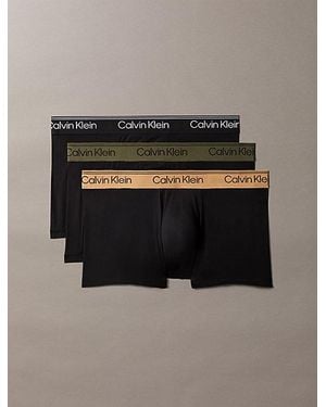 Calvin Klein 3 Pack Low Rise Trunks Micro Stretch - Grey