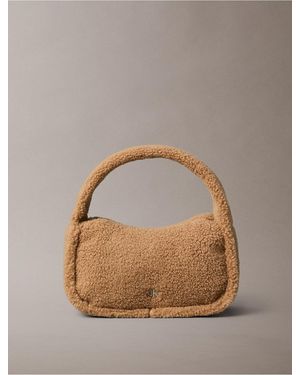 Calvin Klein Sherpa Shoulder Bag - Brown