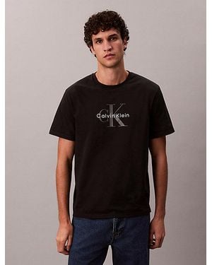 Calvin Klein Jeans Monogram Logo T-Shirt - Black
