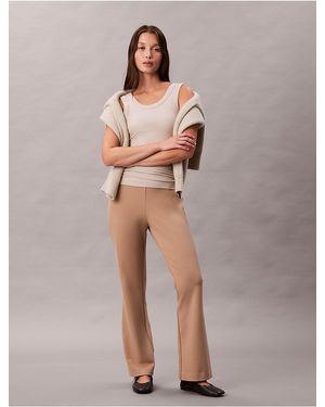 Calvin Klein Ponte Slim Flared Pants - Multicolor
