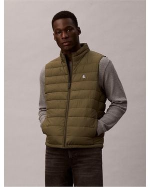Calvin Klein Calvin Klein Ripstop Packable Puffer Vest - Multicolor