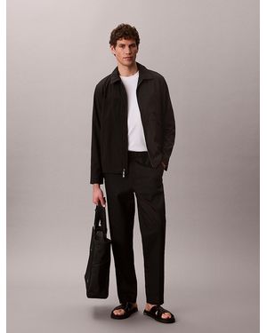 Calvin Klein Seersucker Blouson Jacket - Black