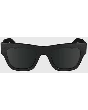 Calvin Klein Modified Rectangle Sunglasses - Black
