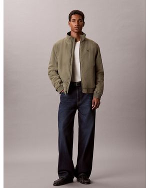 Calvin Klein Padded Nylon Zip-Up Jacket - Natural