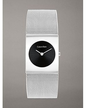 Calvin Klein Geometric Mesh Bracelet Watch - Grey