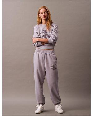 Calvin klein fleece joggers womens hotsell