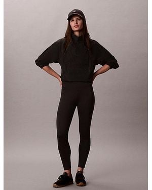 Calvin Klein Sneldrogende 7/8 Sportlegging Met Hoge Taille - Zwart