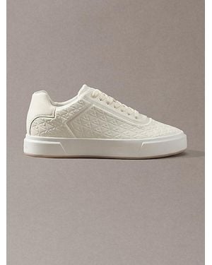 Calvin Klein Embossed Emblem Logo Trainers - Multicolour