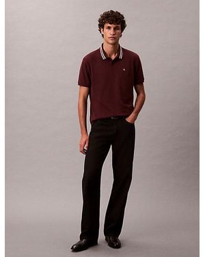 Calvin Klein Klassisches Poloshirt Mit Monogramm-Logo Und Piqué-Spitze - Mehrfarbig