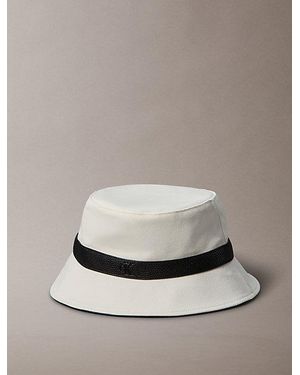 Calvin Klein Canvas Bucket Hat - White