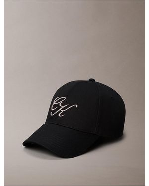 Calvin Klein Lurex Script Logo Cap - Black