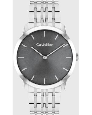 Calvin Klein Sunray Dial Bracelet Watch - Grey