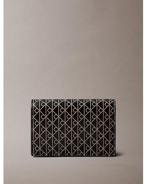 Calvin Klein Monogram Logo Accordion Card Holder - Grey
