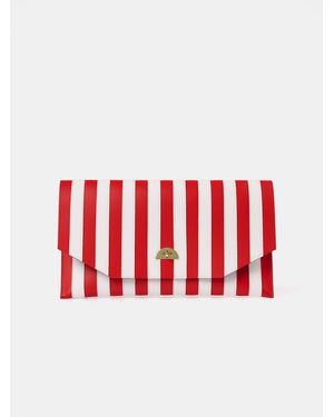 Cambridge Satchel Company The Oversized Twist Lock Pouch - Red