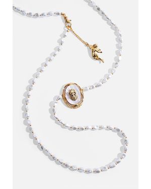 CAMILLA Queen Of Charms Wrap Pearl Necklace - White