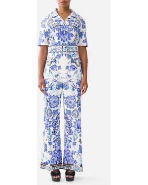 CAMILLA Pocket Jumpsuit All About That Lace - Blue